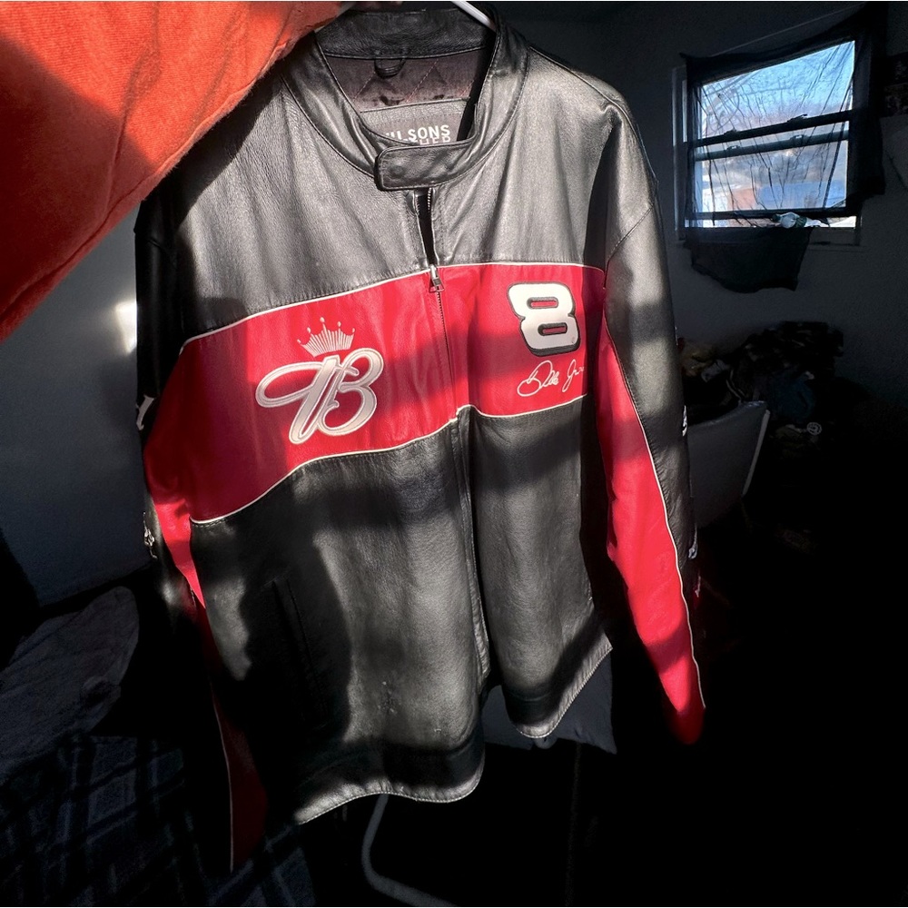 Vintage Budweiser Dale Earnhardt Jr. Wilsons Leather Jacket